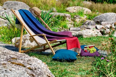 Kreative Produktfotografie Nürnberg – Outdoordecke natürlich und hochwertig in Szene gesetzt.