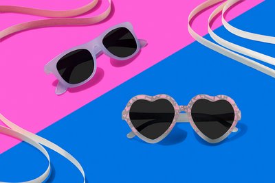 Sonnenbrille in leuchtender Pop-Art Studioinszenierung konturlicht Nürnberg