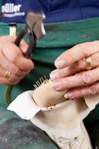 Schuhtechnik Detailarbeit – Fotograf Nürnberg