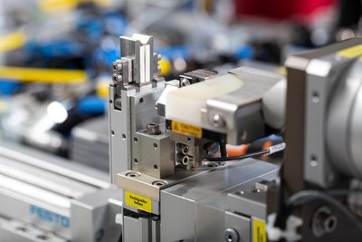 Maschine in der Fertigung – Detailaufnahme