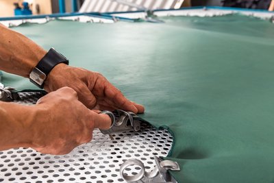 Detailaufnahme der Lederverarbeitung fotografiert vom Fotograf Nürnberg.