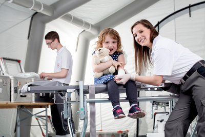 Sanitätsdienst dynamisch inszeniert für Employer Branding