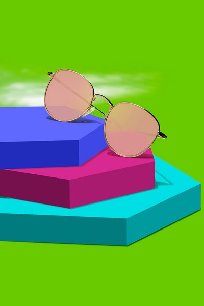 Nürnberg: Professionelle Produktfotografie Sonnenbrille Pop-Art Kampagnenbild